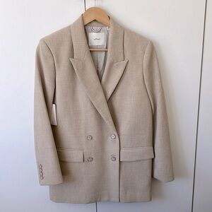 Aritzia Wilfred Cherrelle Blazer | Beige, 2XS